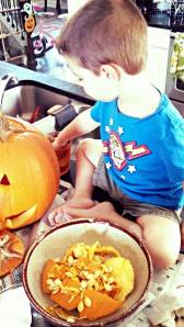 pumpkin guts
